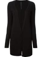 Ilaria Nistri Long Cardigan, Women's, Size: Small, Black, Cotton/lamb Skin/cashmere