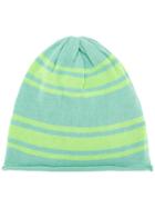 Unconditional Striped Knit Beanie - Blue