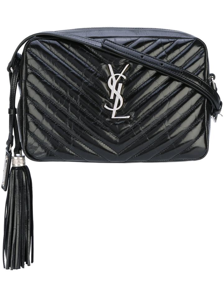 Saint Laurent Monogram Olympia Bag - Black