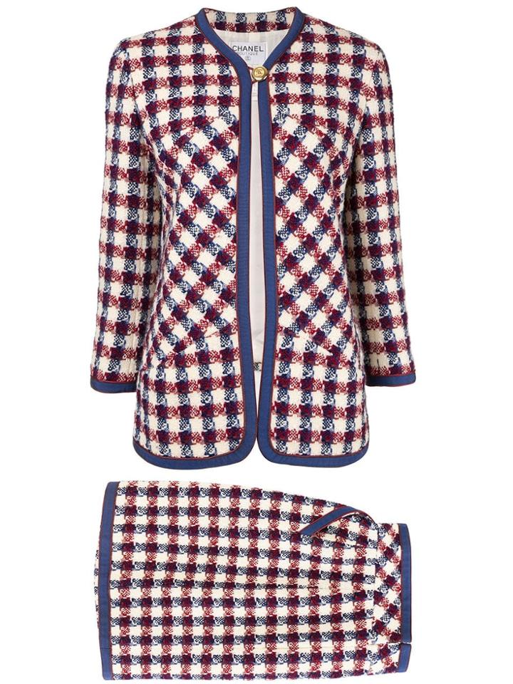 Chanel Pre-owned Cc Logos Setup Suit Jacket Skirt - Multicolour