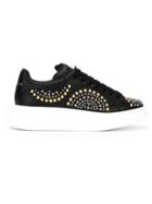 Alexander Mcqueen Extended Sole Sneakers, Women's, Size: 37.5, Black, Rubber/leather/metal
