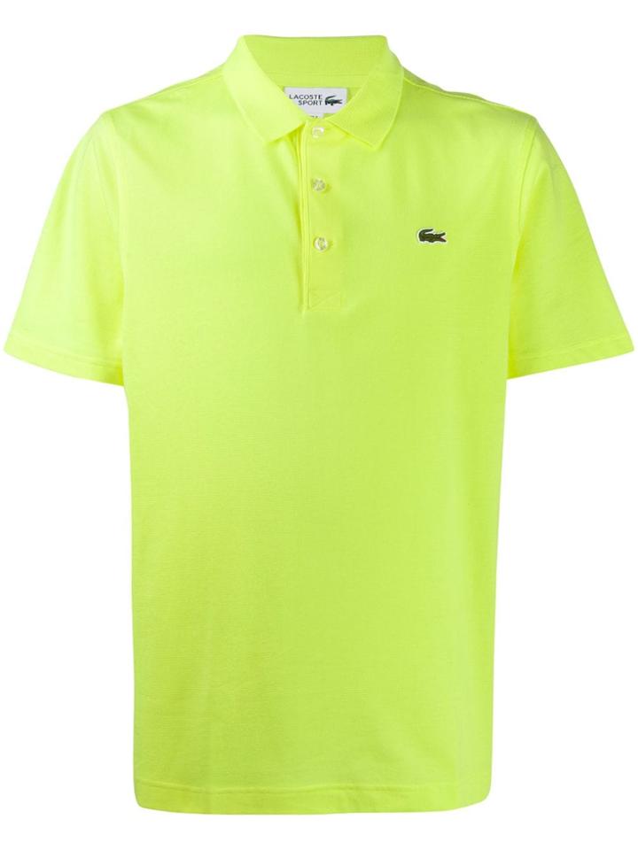 Lacoste Logo Patch Polo Shirt - Yellow