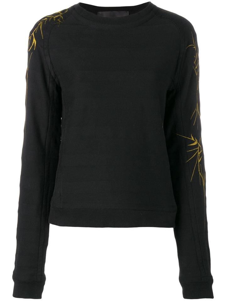Haider Ackermann Embroidered Sleeves Sweatshirt - Black