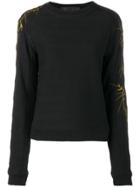 Haider Ackermann Embroidered Sleeves Sweatshirt - Black