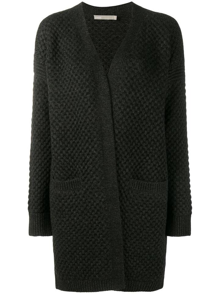 Vince Oversized Cardigan, Women's, Size: Xs, Grey, Wool/yak