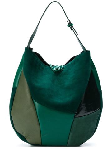 Carmina Campus Round Tote Bag - Green