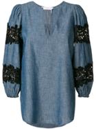 See By Chloé Floral Pattern Loose Blouse - Blue