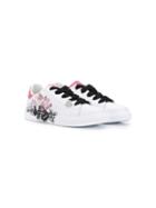 Monnalisa Teen Pink Panther Print Sneakers - White