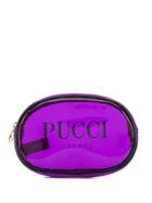 Emilio Pucci Medium Purple Transparent Cosmetics Case