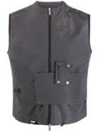 Heliot Emil Utility Waistcoat - Grey