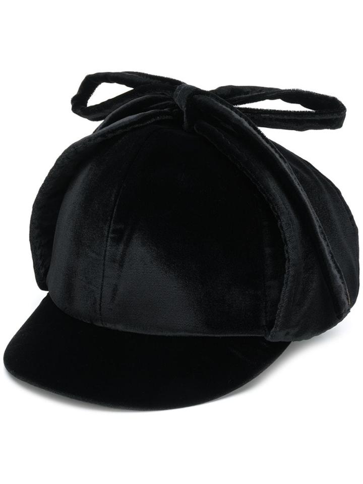 Miu Miu Velvet Cap - Black