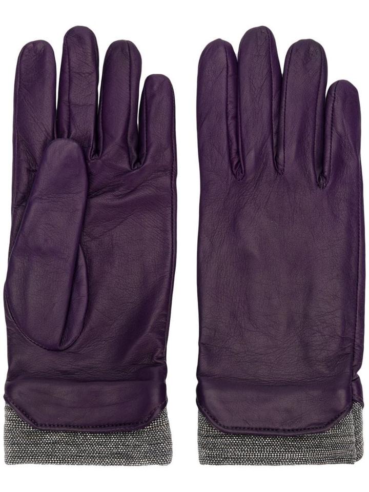 Fabiana Filippi Embellished Gloves - Pink
