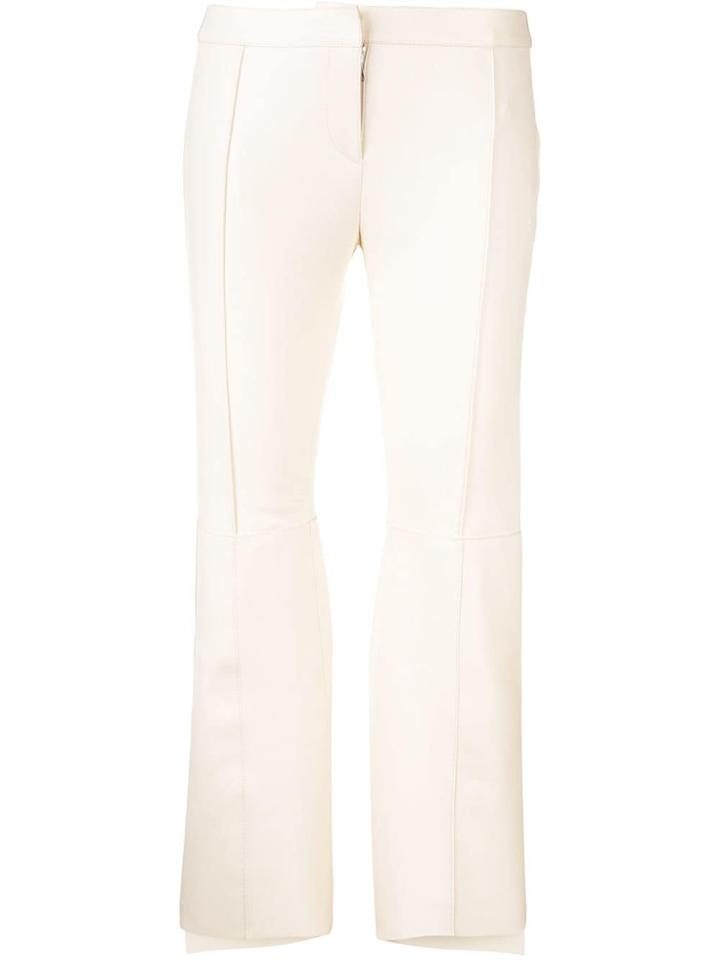 Alexander Mcqueen Asymmetric Cropped Trousers - White