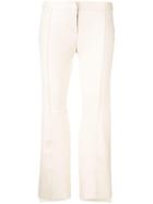 Alexander Mcqueen Asymmetric Cropped Trousers - White