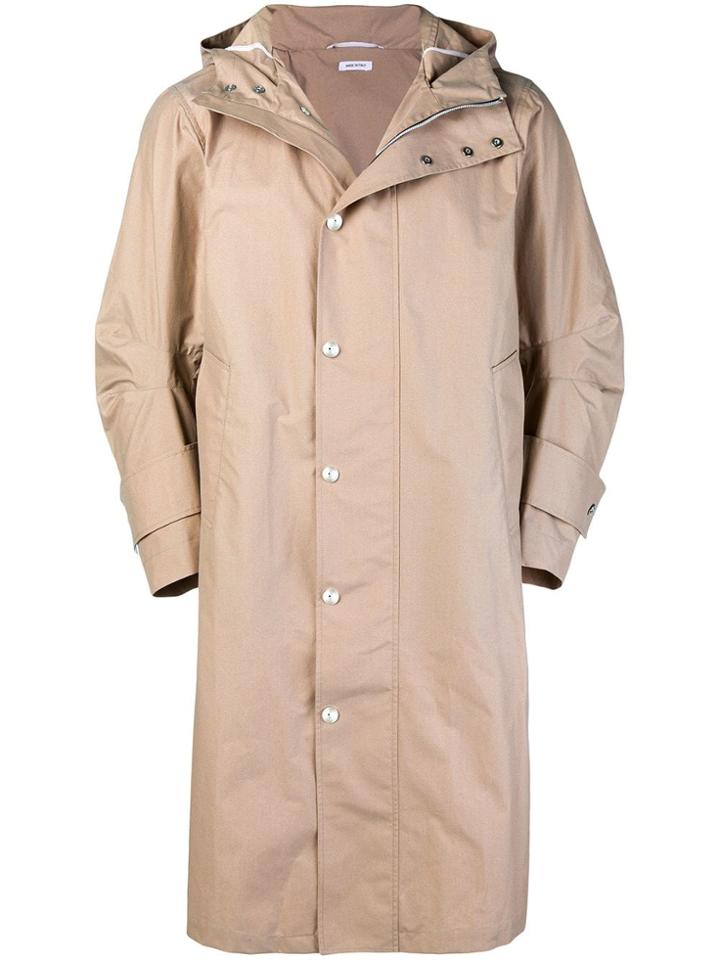 Thom Browne Reflective Tech Fabric Long Parka - Nude & Neutrals