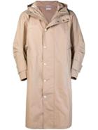 Thom Browne Reflective Tech Fabric Long Parka - Nude & Neutrals