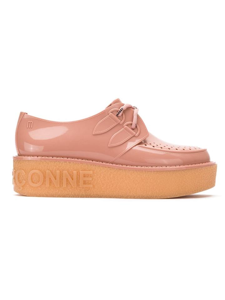 À La Garçonne X Melissa Flatform Creepers - Pink & Purple