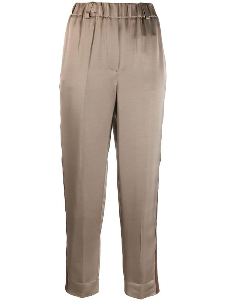 Incotex Side-stripe Trousers - Neutrals