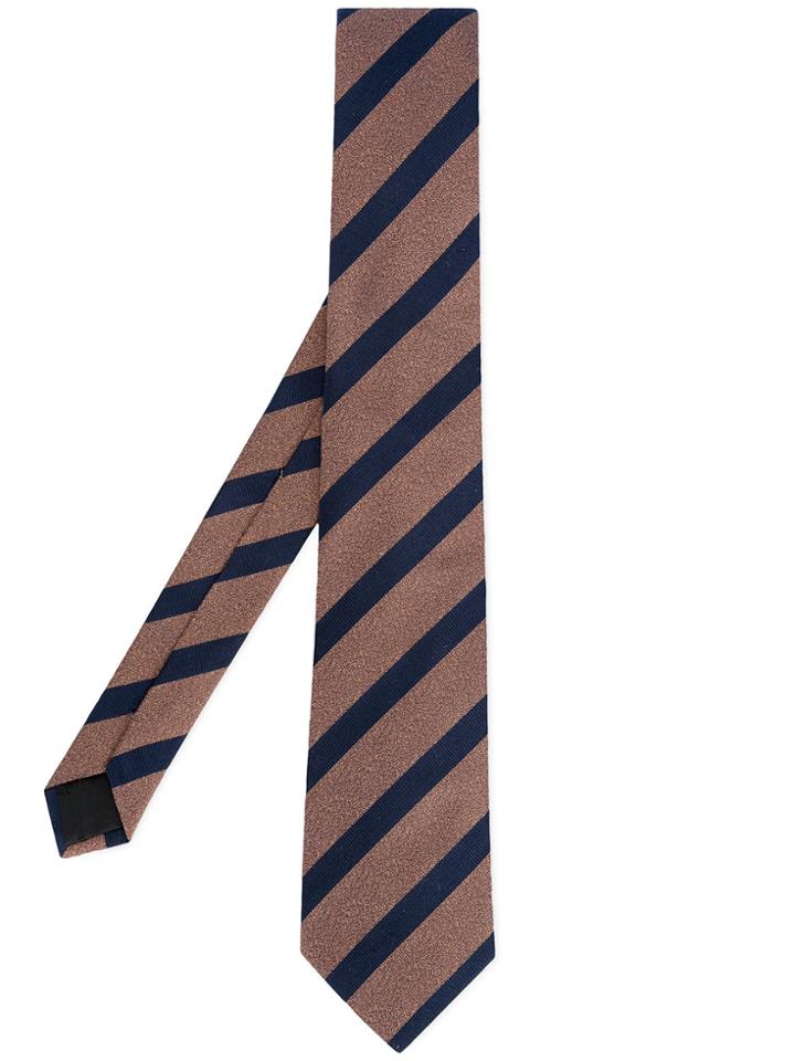 Cerruti 1881 Striped Tie - Brown