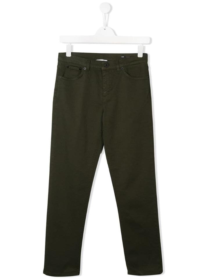 Dondup Kids Teen Slim-fit Trousers - Green