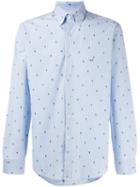 Etro - Micro Print Shirt - Men - Cotton - 44, Blue, Cotton