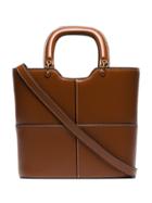 Staud Andy Leather Tote Bag - Brown