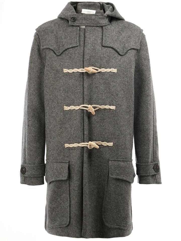 Faith Connexion Lapel Detail Duffle Coat - Grey