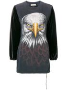 Night Market Eagle Print Sweatshirt - Grey