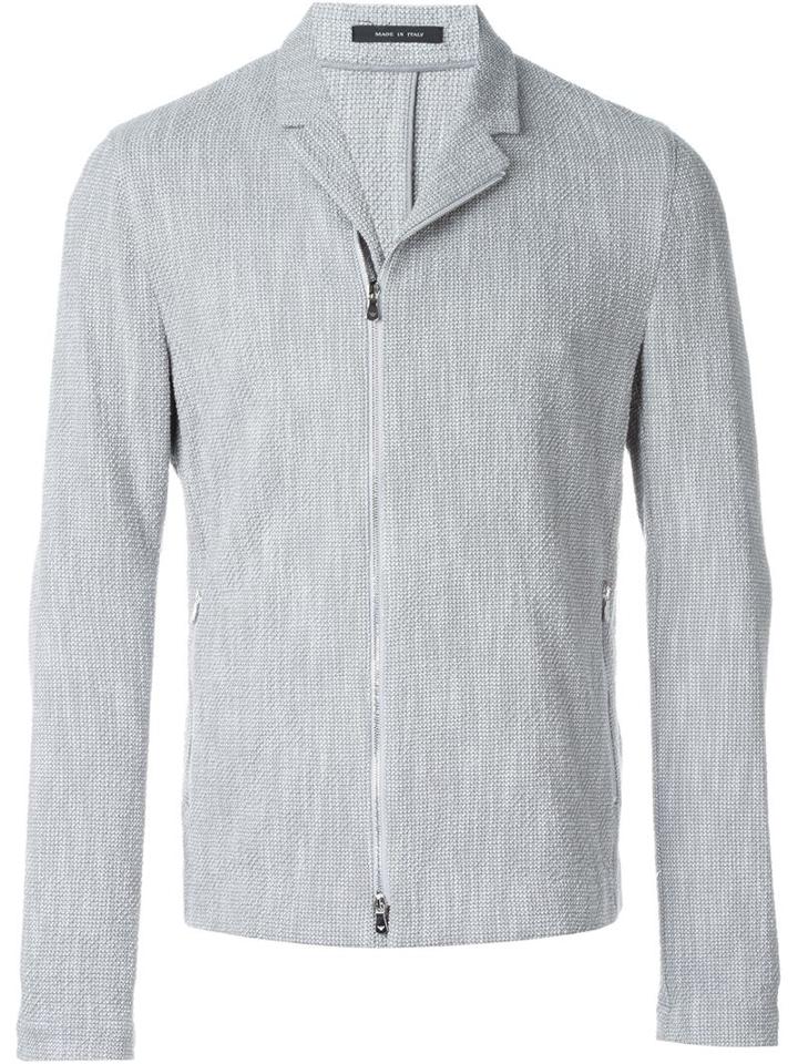Emporio Armani Zipped Textured Jacket