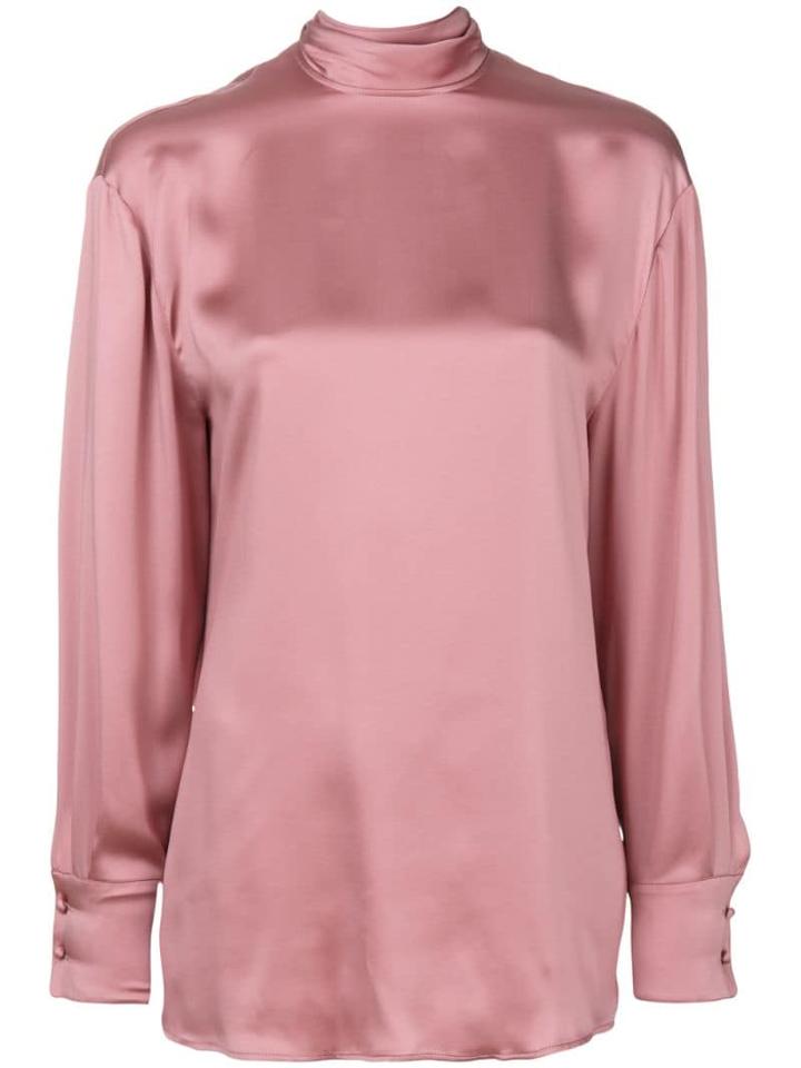 Valentino Blouse With Waterfall Back - Pink