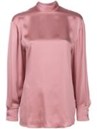 Valentino Blouse With Waterfall Back - Pink