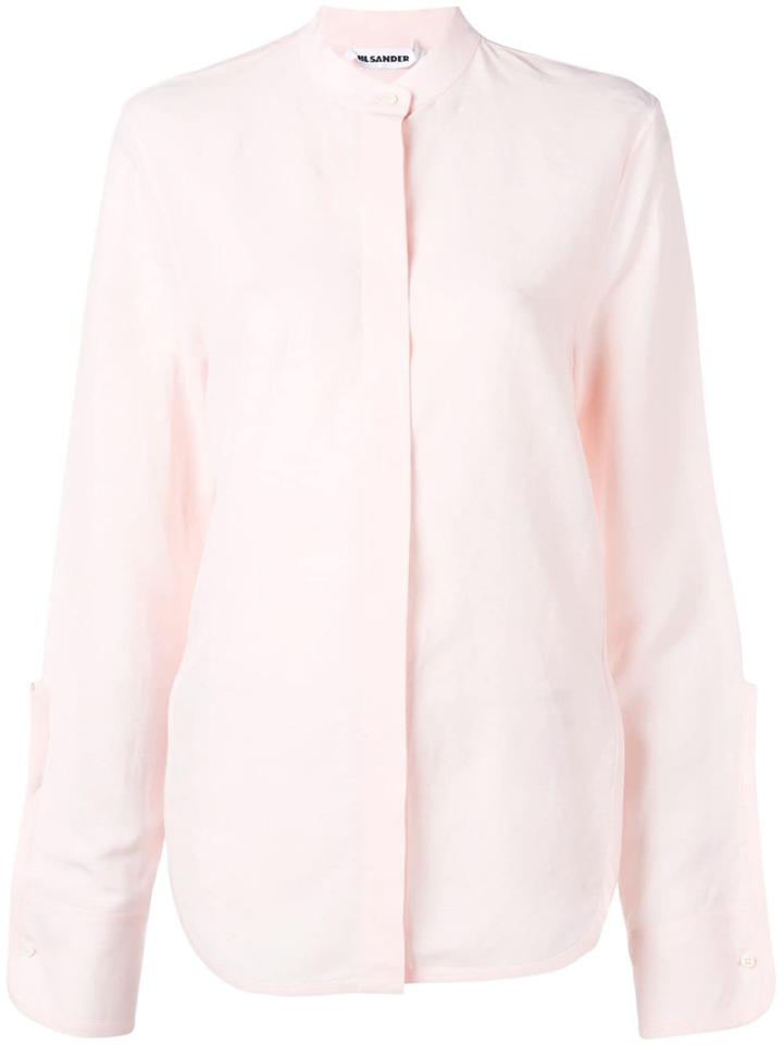 Jil Sander Band Collar Shirt - Pink