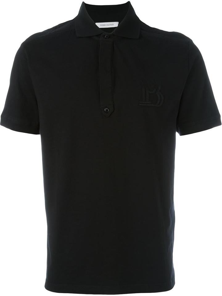 Pierre Balmain Embroidered Logo Polo Shirt