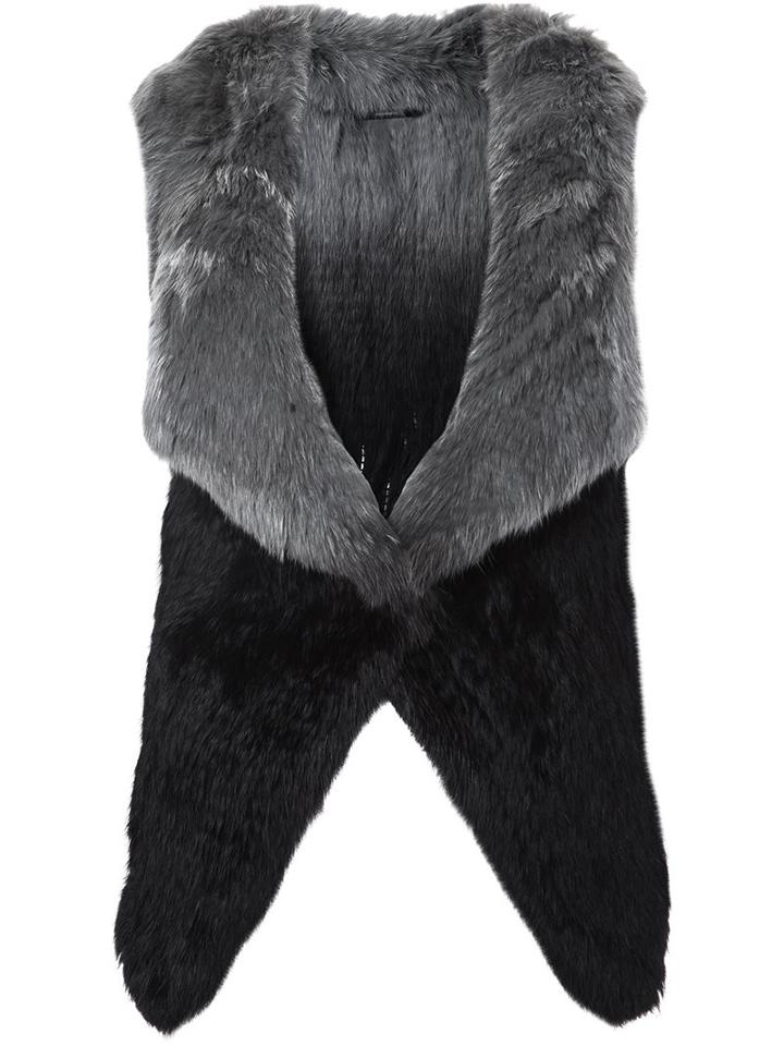 Meteo By Yves Salomon Furry Waistcoat