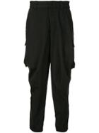 Devoa Cargo Trousers - Black
