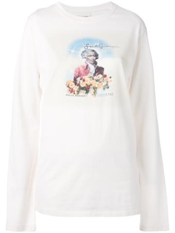Grace Wales Bonner Saint Georges T-shirt, Women's, Size: Large, White, Cotton