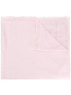 Ermanno Scervino Lace Edge Detail Scarf - Pink & Purple