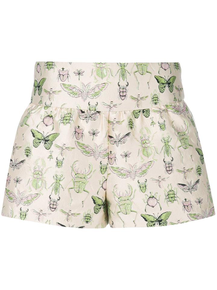 Red Valentino Insect Jacquard Shorts - Nude & Neutrals