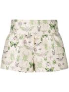 Red Valentino Insect Jacquard Shorts - Nude & Neutrals