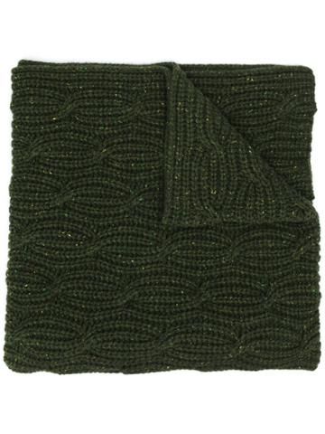 Gentry Portofino Chunky Knit Scarf - Green