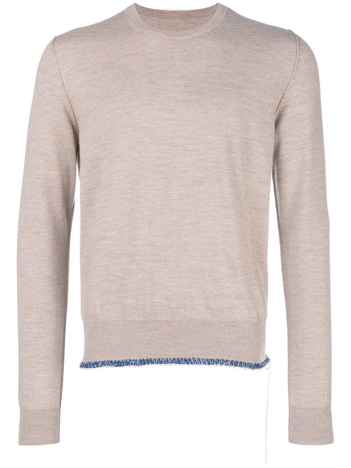 Maison Margiela Denim Hem Jumper - Nude & Neutrals