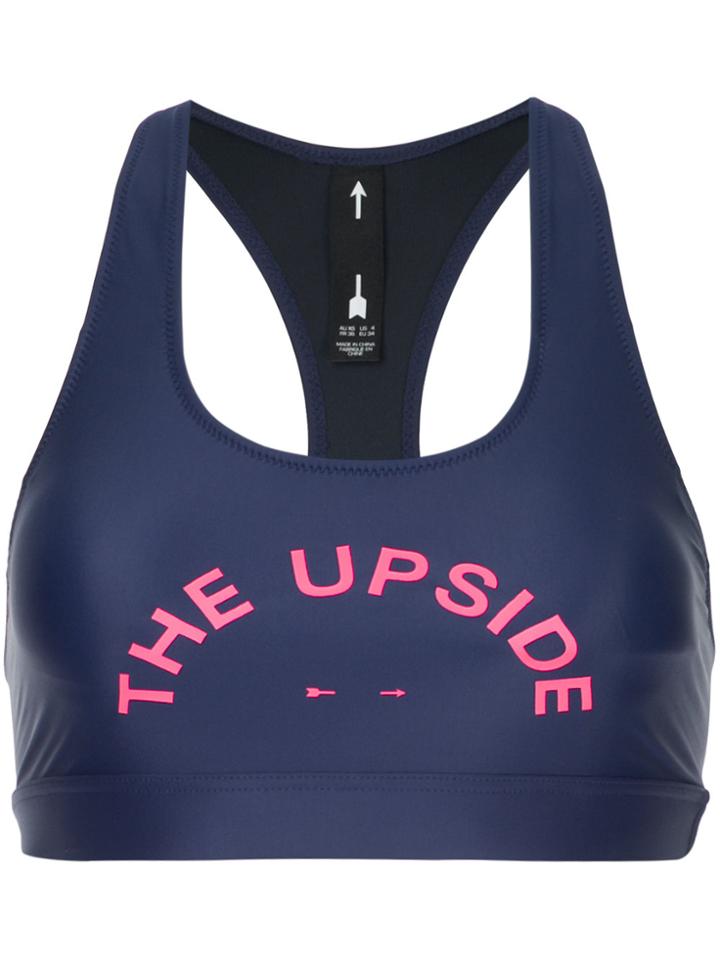 The Upside Logo Printed Top - Blue