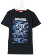 Napapjiri Kids Teen Keep On Track T-shirt - Blue