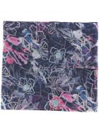Giorgio Armani Floral Print Scarf - Blue