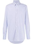 Xacus Pinstripe Button Down Shirt - White