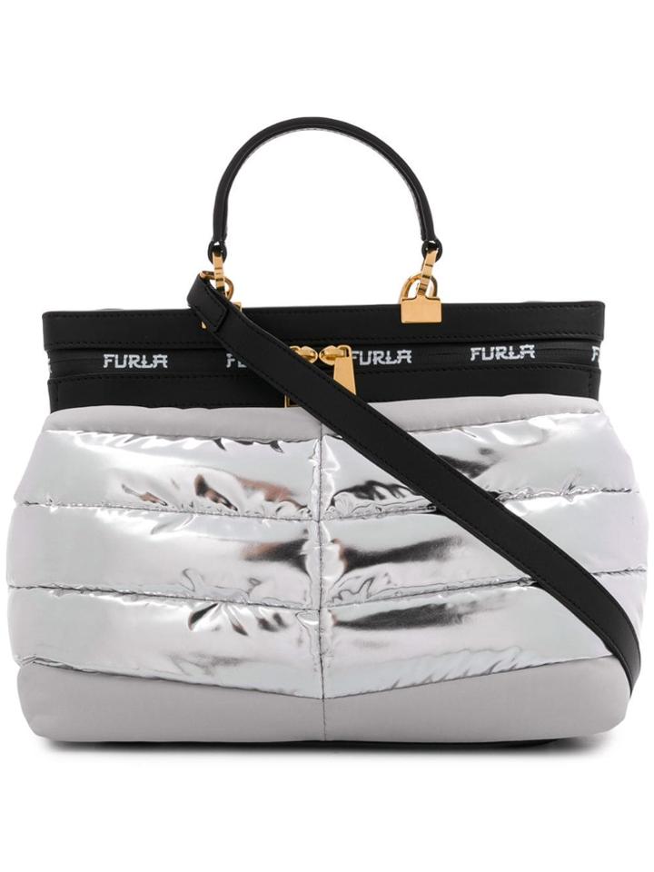 Furla Polar Quilted Tote - Grey