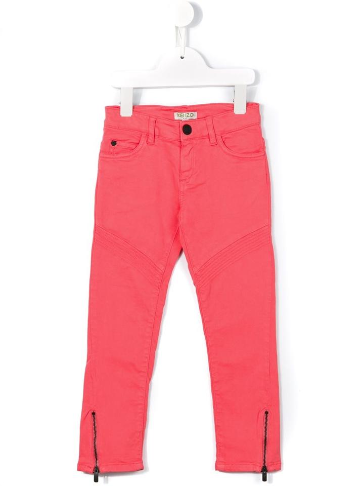 Kenzo Kids Slim Fit Jeans, Girl's, Size: 12 Yrs, Pink/purple