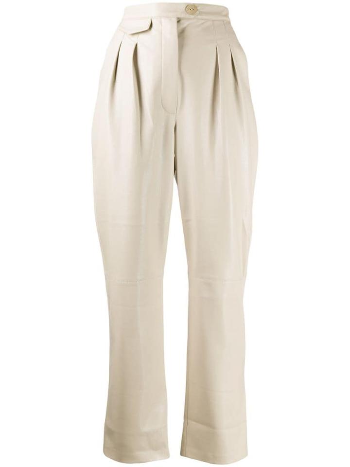 Nanushka Mitsu High-waisted Trousers - Neutrals