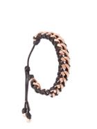 Hues Chunky Chain Link Bracelet - Black