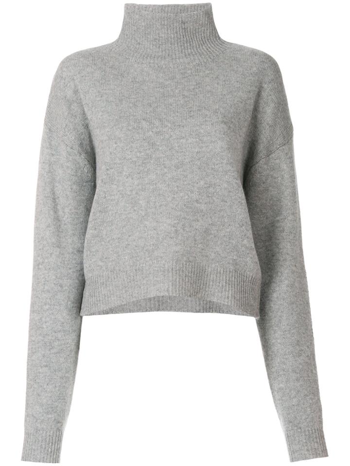 Majestic Filatures Turtleneck Pullover - Grey